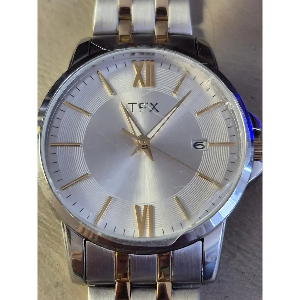 TFX by Bulova Mens Watch New Battery date feature Large‎ dial minimalist sharp